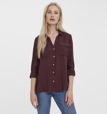 Vero Moda Blouses Paars/Bordeaux/Groen