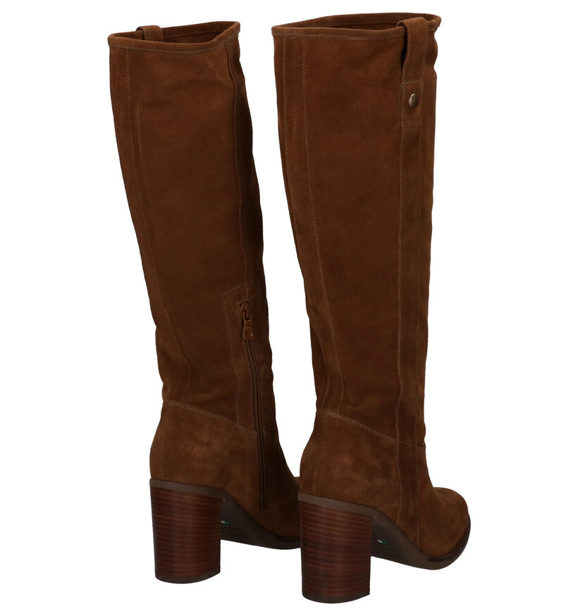 NeroGiardini Cognac Lange Laarzen in daim (283186)