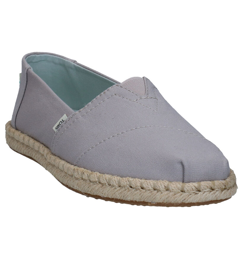 Toms Alpargata  Espadrilles en Gris en textile (269359)