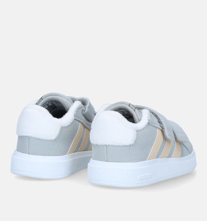 adidas Grand Court Disney Stampertje Grijze Sneakers voor jongens, meisjes (326886)