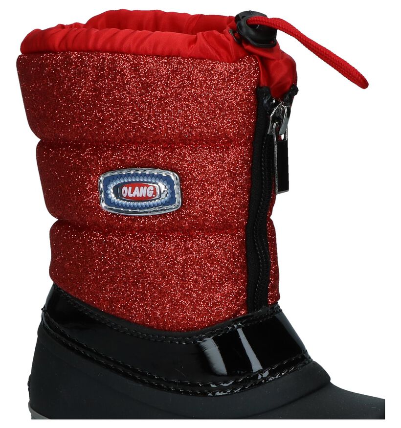 Rood/Zwarte Snowboots Olang Ol Bingo Lux in kunstleer (230922)