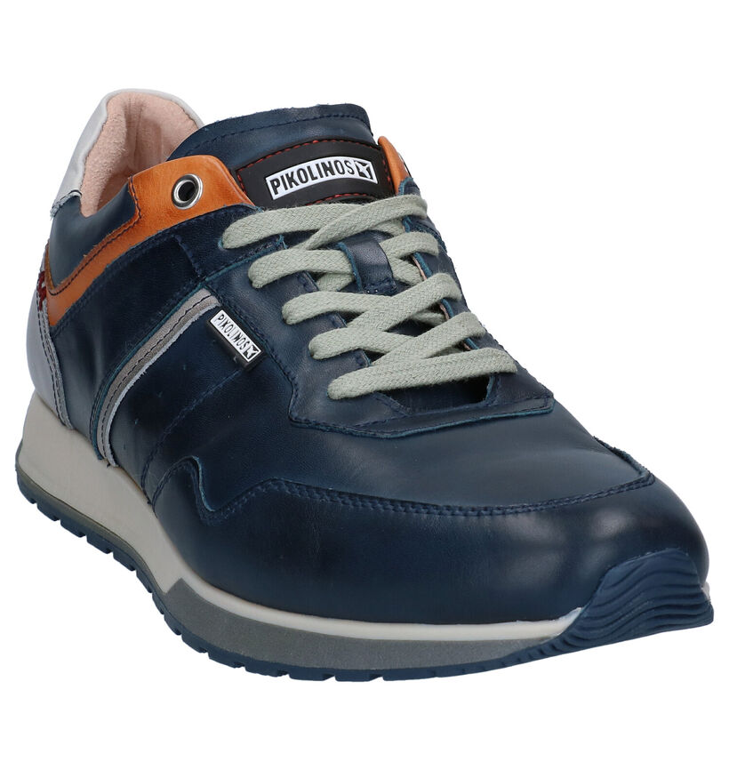 Pikolinos Chaussures à lacets en Bleu foncé en cuir (299926)