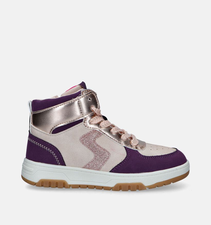 Milo & Mila Paarse Hoge schoenen voor meisjes (346942)