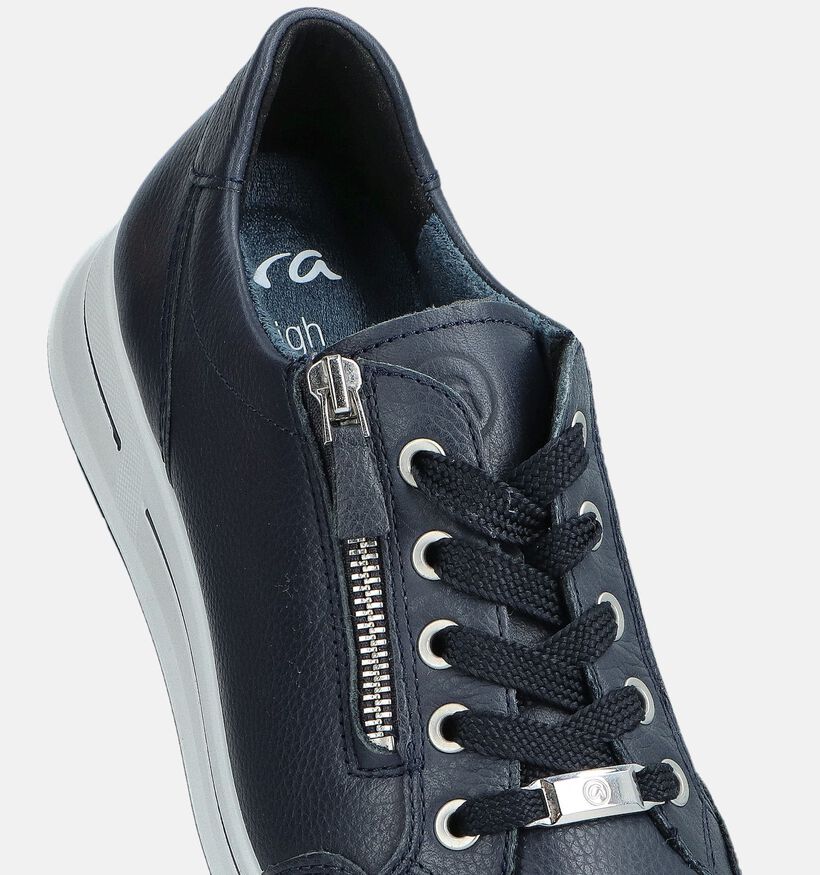 Ara Osaka 2.0 Baskets habill&eacute;es en Bleu fonc&eacute; pour femmes (370788) - pour semelles orthop&eacute;diques