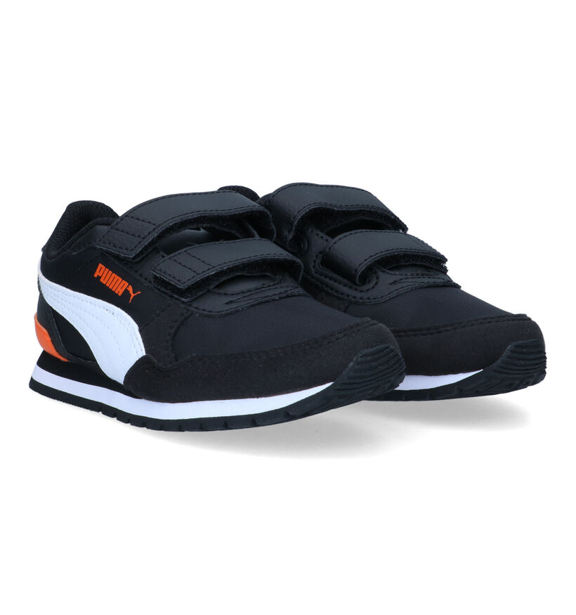 Puma St Runner Zwarte Sneakers voor meisjes, jongens (318755) - geschikt voor steunzolen