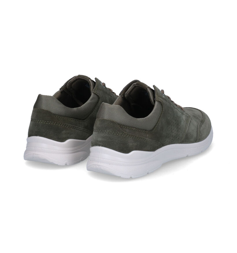 ECCO Irving Kaki Veterschoenen in nubuck (306672)