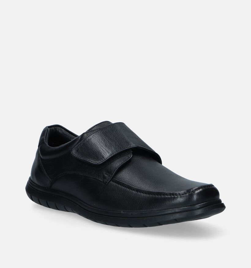 Comfort Plus Zwarte Velcroschoenen voor heren (295623)