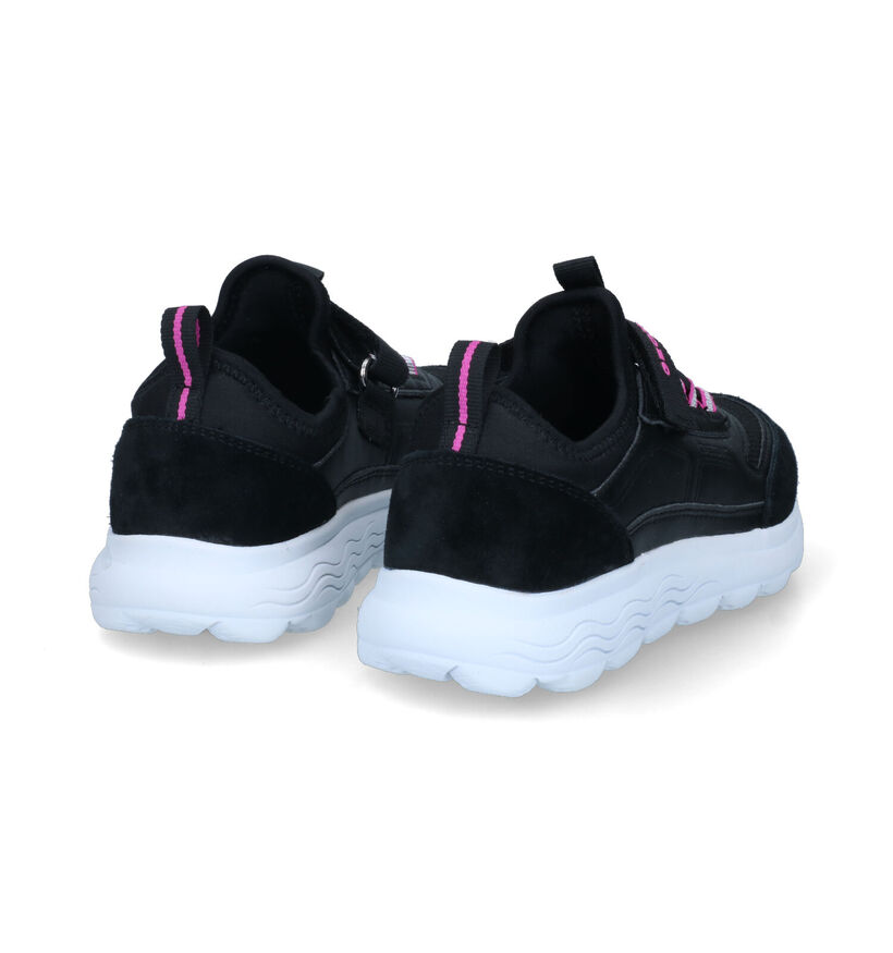 Geox Spherica Zwarte Sneakers voor meisjes (317660) - geschikt voor steunzolen