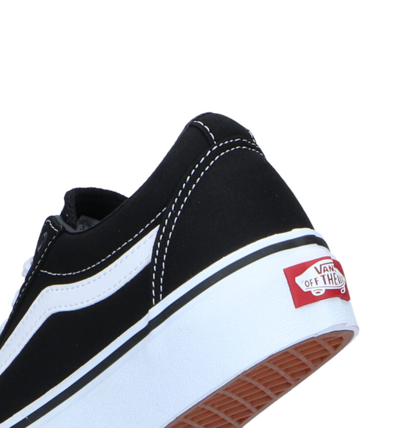 Vans Ward Platform Pastel Block Baskets de skate en Rose pour filles (336443)