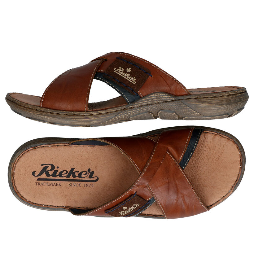 Rieker Bruine Slippers voor heren (354817)