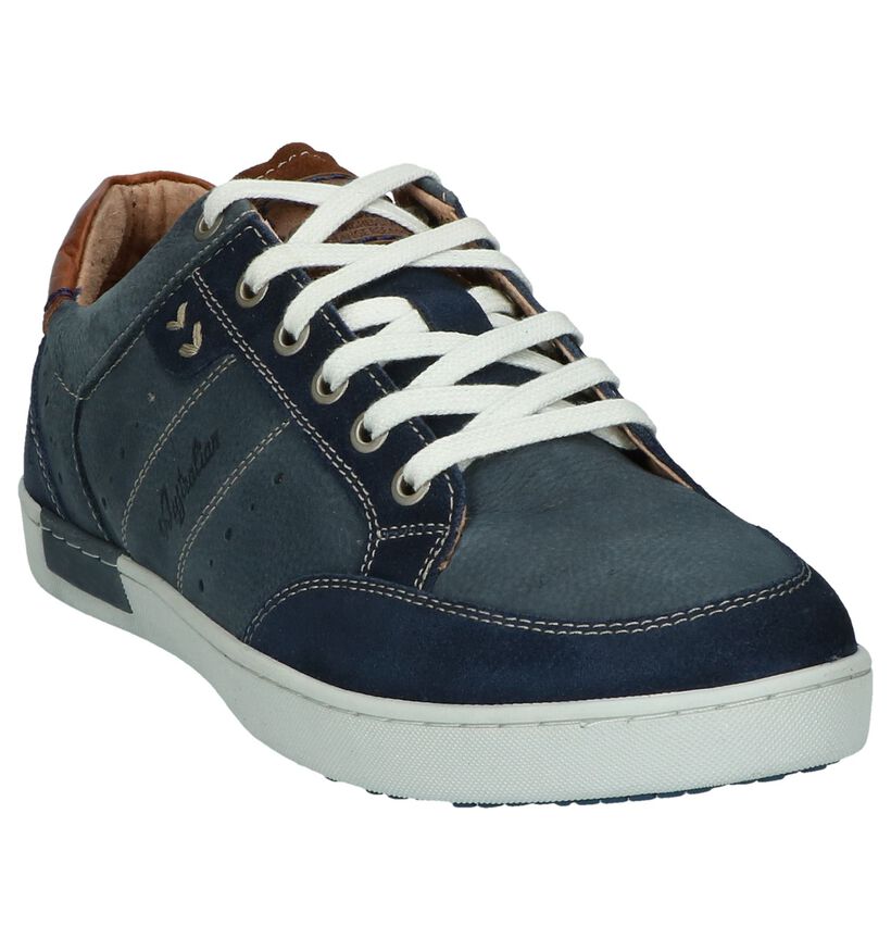 Taupe Casual Schoenen Australian Scott in leer (244509)