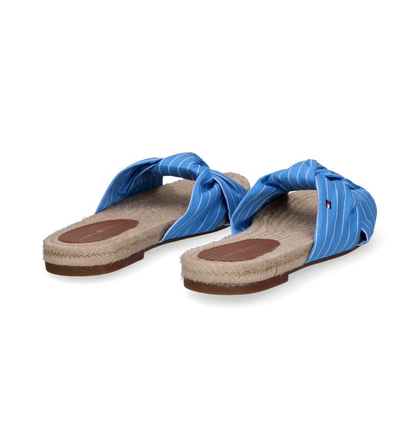 Tommy Hilfiger Stripes Flat Nu-pieds en Bleu pour femmes (303994)