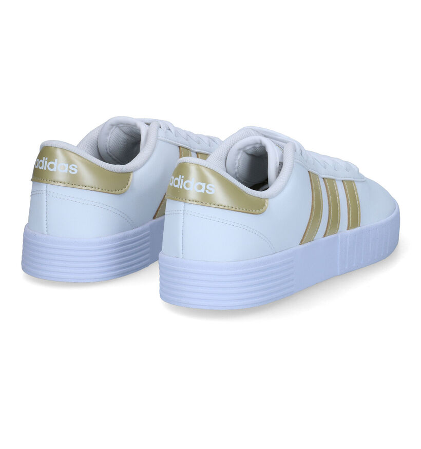 adidas Court Bold Witte Sneakers in kunstleer (301969)