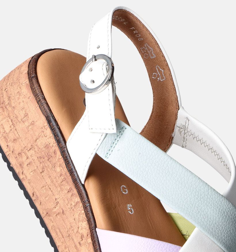 Gabor Witte Sandalen met sleehak voor dames (356663)