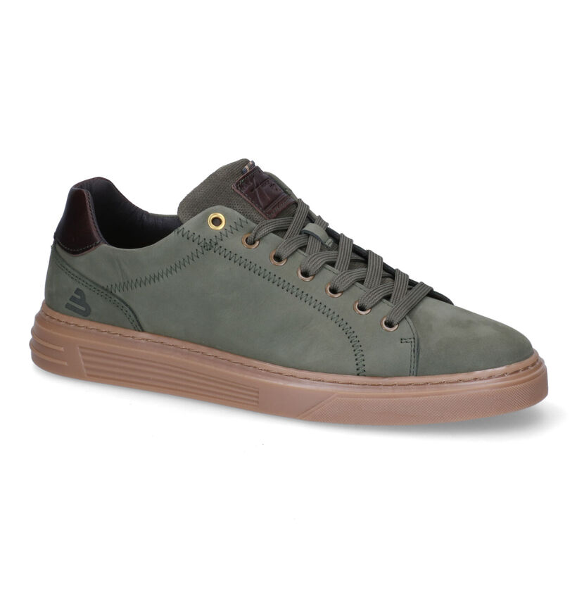 Bullboxer Kaki Veterschoenen in leer (305758)