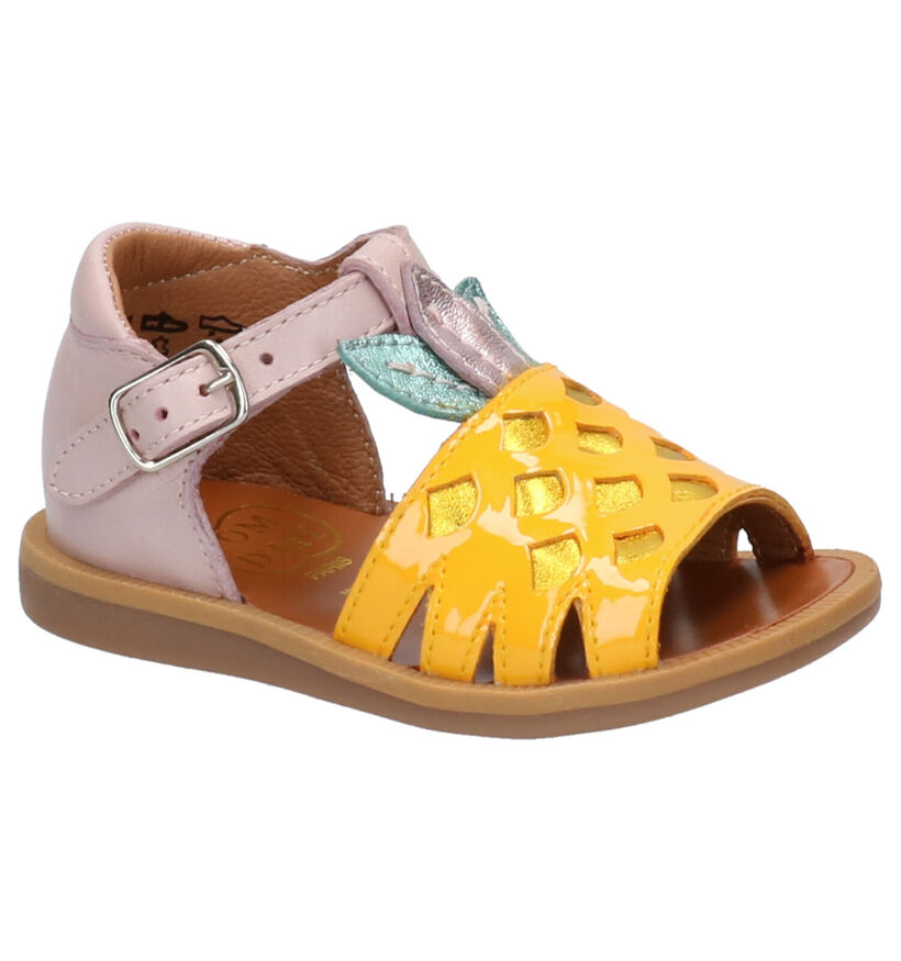 Pom d'Api Poppy Ananas Multikleur Sandalen in leer (268791)