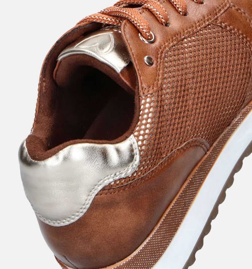 Marco Tozzi Cognac Sneakers voor dames (345035) - geschikt voor steunzolen
