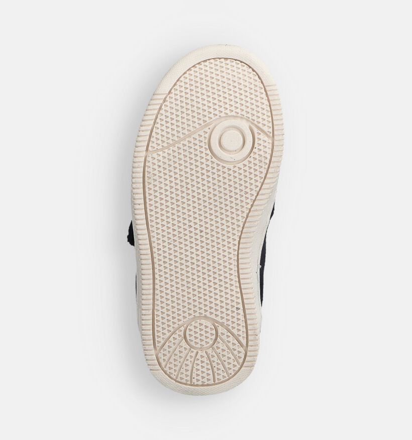Victoria Tiempo Donkerblauwe/Witte Velcroschoenen voor jongens, meisjes (363410)