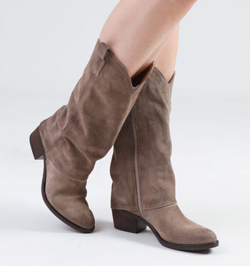 AQA Shoes Boots Taupe