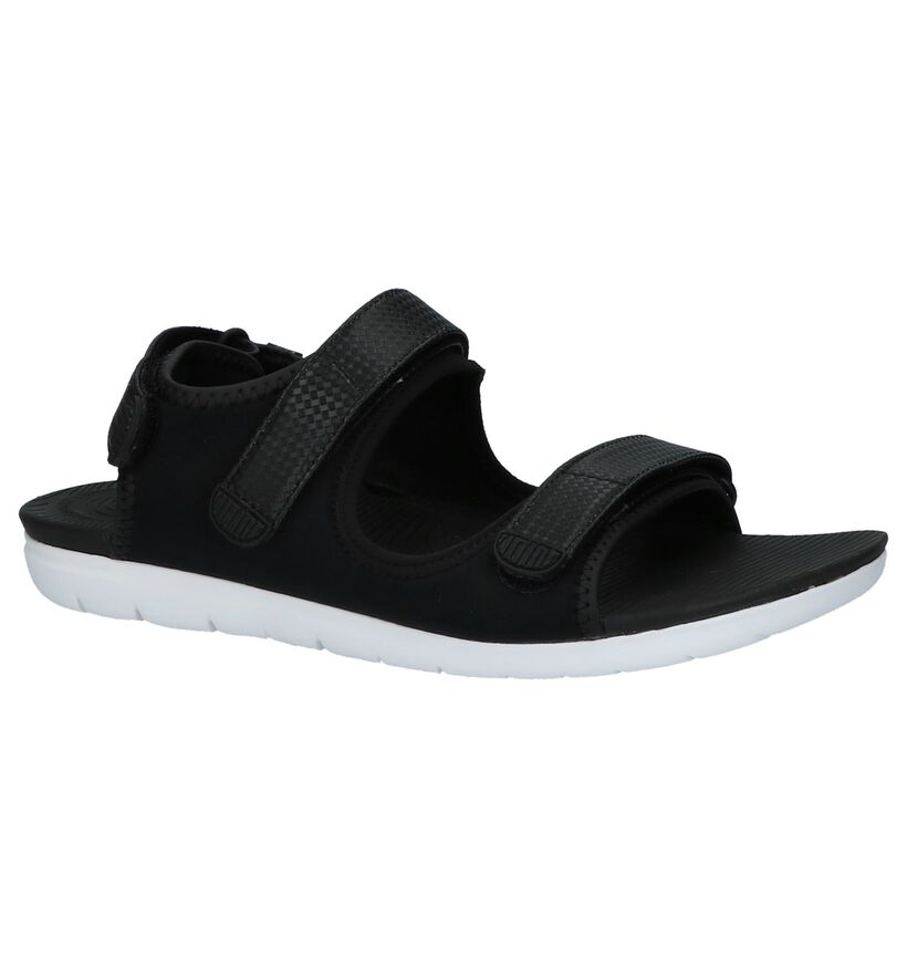 Zwarte Sandalen FitFlop Neoflex Back-Strap Sandals in stof (212891)