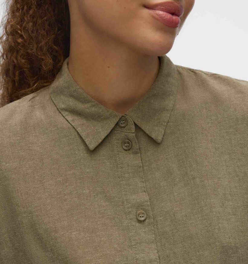 Vero Moda Linn Kakigroen Hemd voor dames (367178)