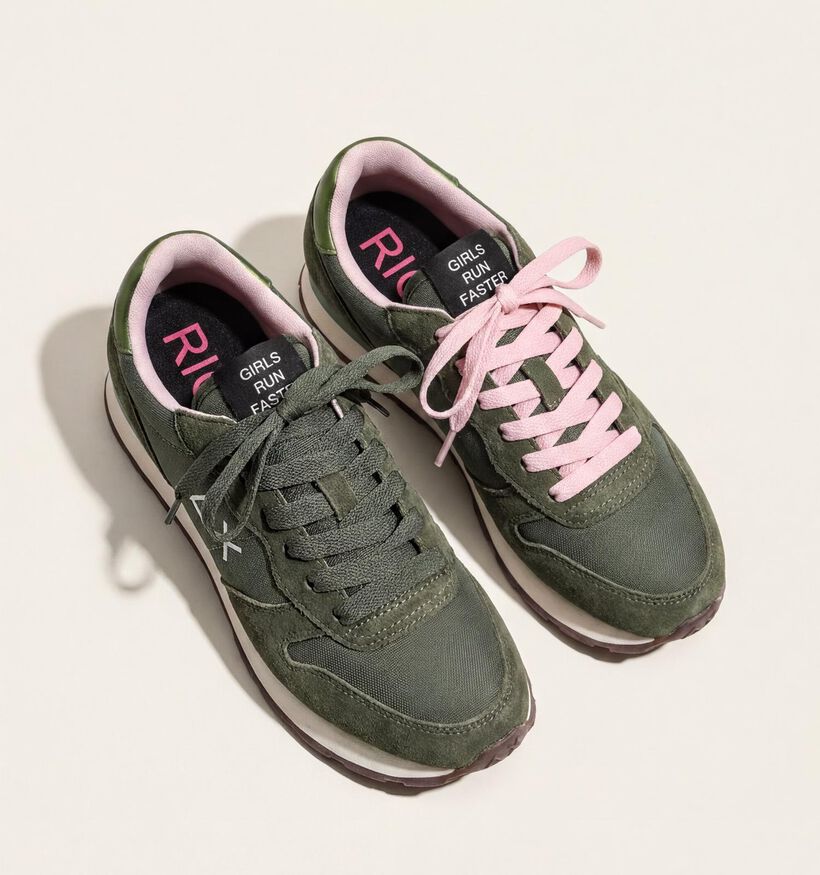 Sun68 Ally Solid Baskets en Vert kaki pour femmes (379716) - pour semelles orthop&eacute;diques