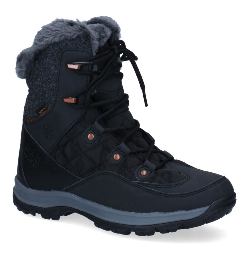 Jack Wolfskin Cold Bay Texapore Zwarte Snowboots in kunststof (294189)