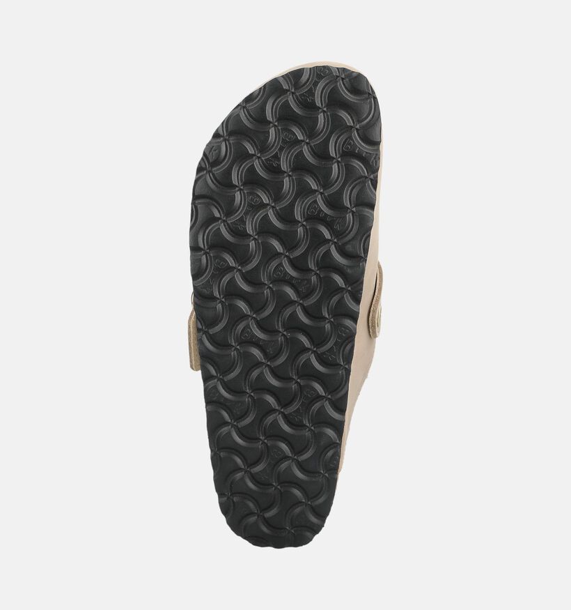 Birkenstock Boston Big Buckle Shearling Bruine Slippers voor dames (376065)