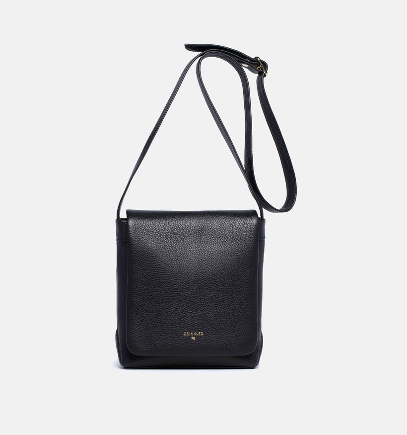 Crinkles Sac porté croisé en Noir pour femmes (365735)