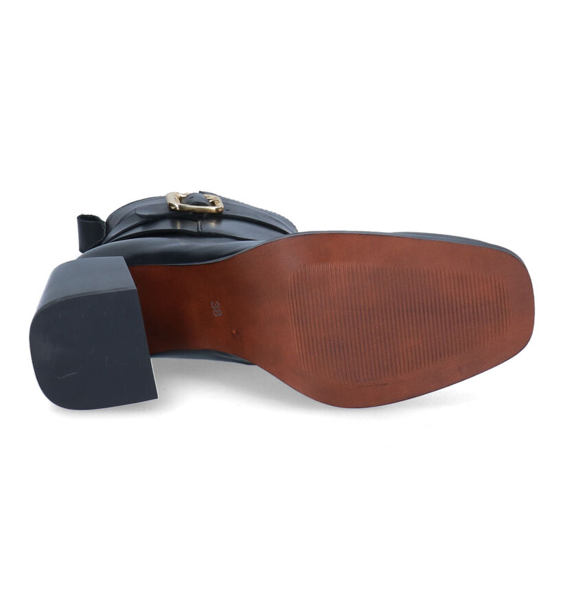 Scapa Bottines à talons en Noir en cuir (297971)
