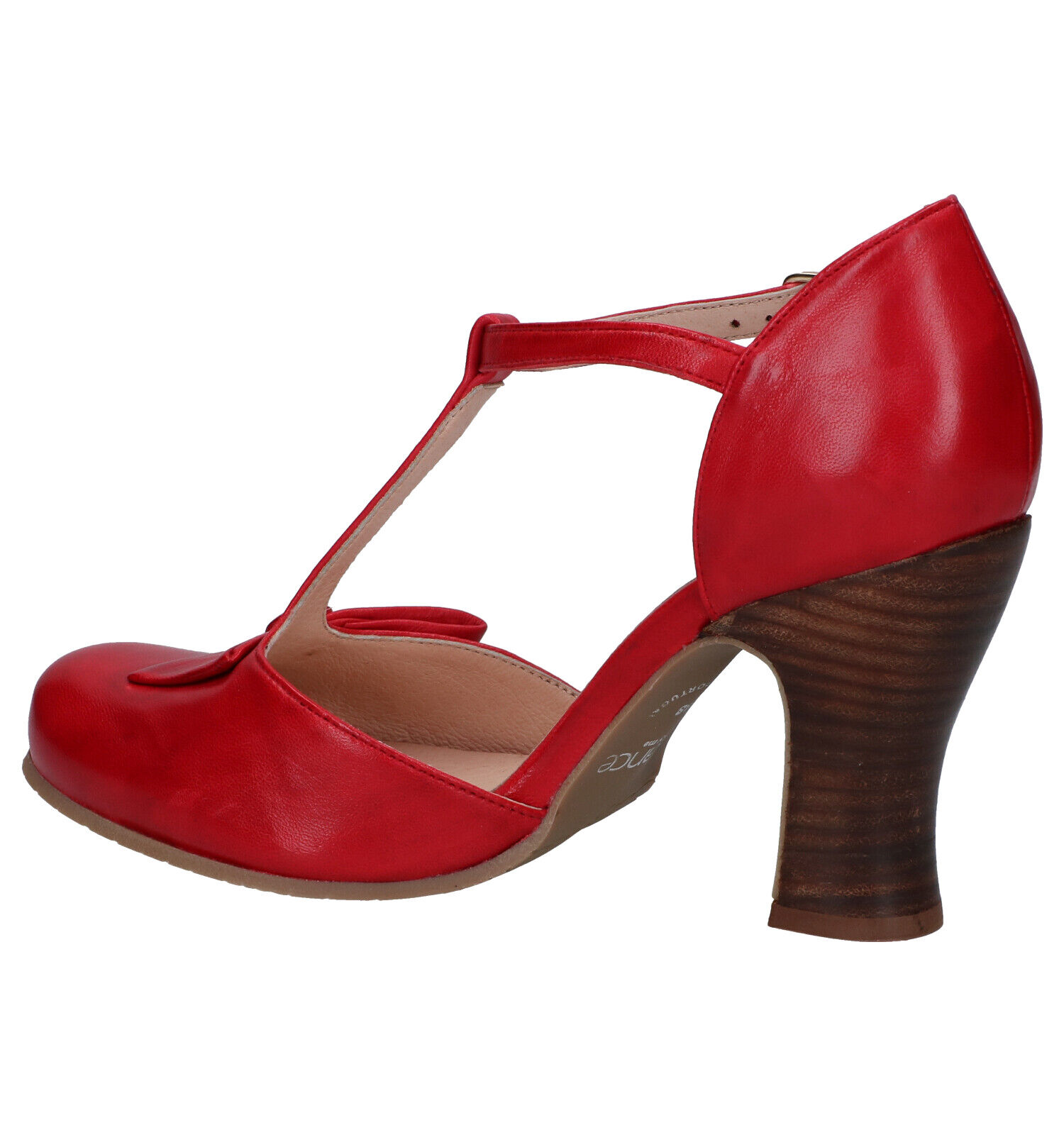 Rode pumps leer on sale