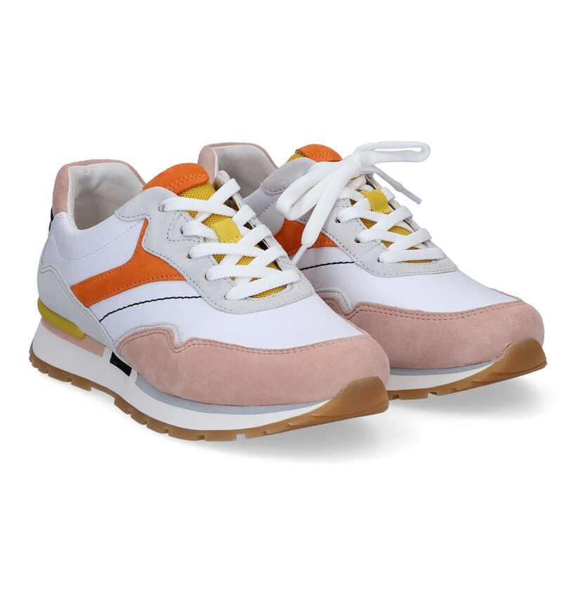 Gabor OptiFit Witte Sneakers voor dames (306213) - geschikt voor steunzolen