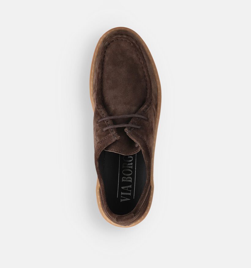 Via Borgo Donkerbruine Desert Boots voor heren (363295) - geschikt voor steunzolen