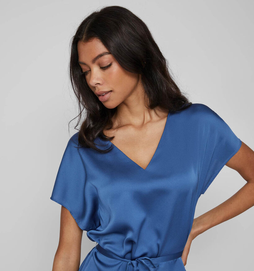 Vila Ellette Blawu Satijnen Kleed (322830)