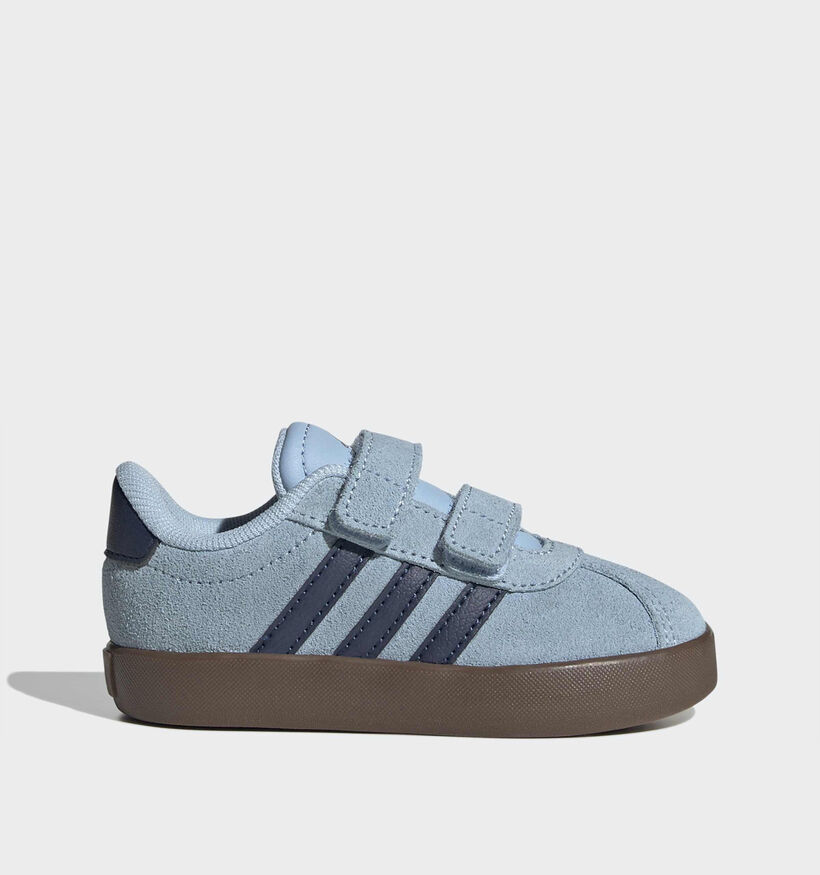 adidas VL Court 3.0 Lichtblauwe Sneakers voor meisjes, jongens (380826)