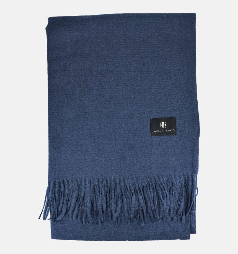 Laurent David Blauwe Sjaal voor dames (382918)