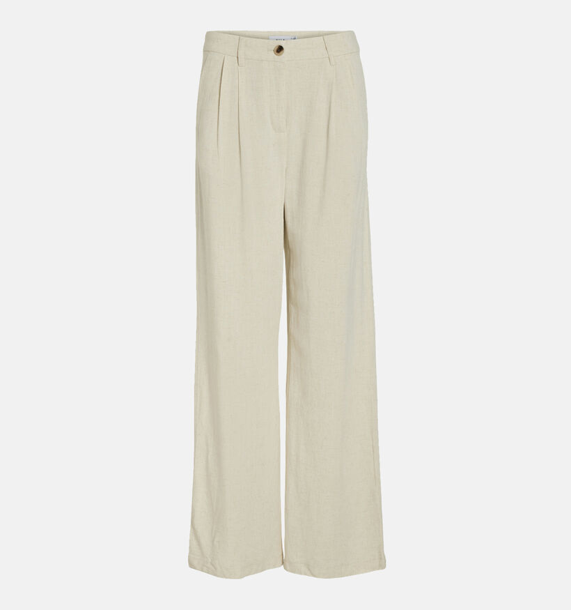 Vila Molie Pantalon habillé en Écru pour femmes (342953)