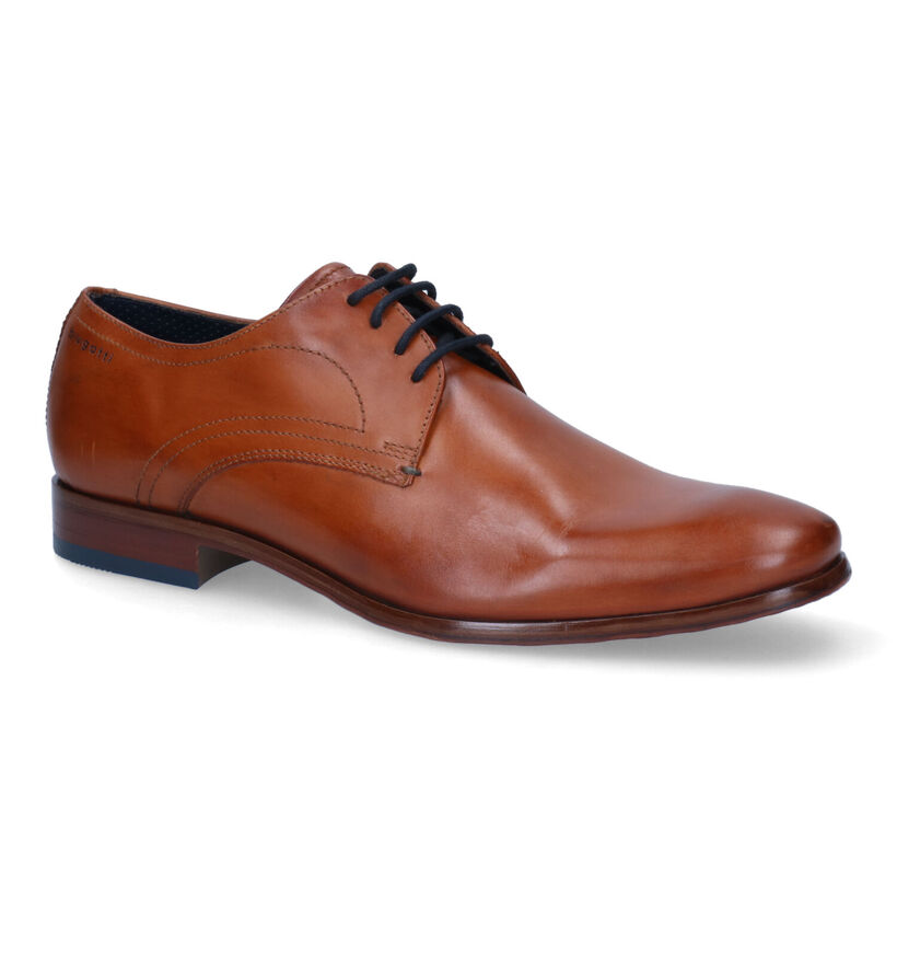 Bugatti Renato LC Chaussures habillées en Cognac en cuir (311016)