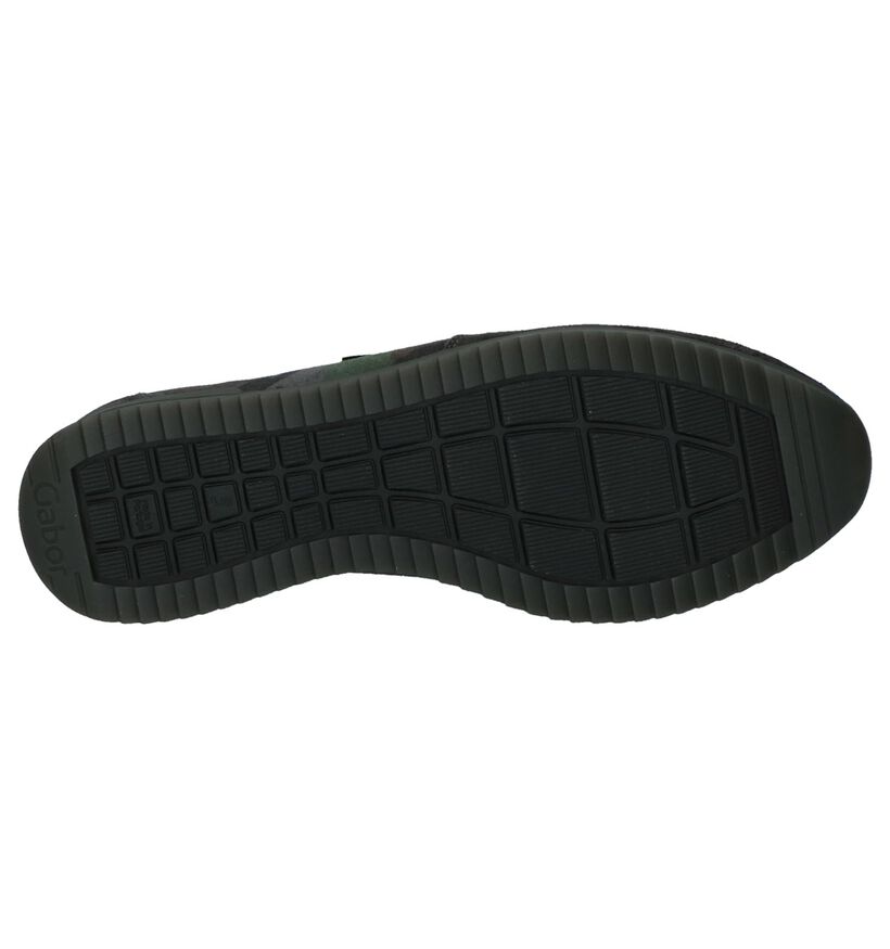 Gabor Chaussures à lacets en Vert kaki en cuir (231172)