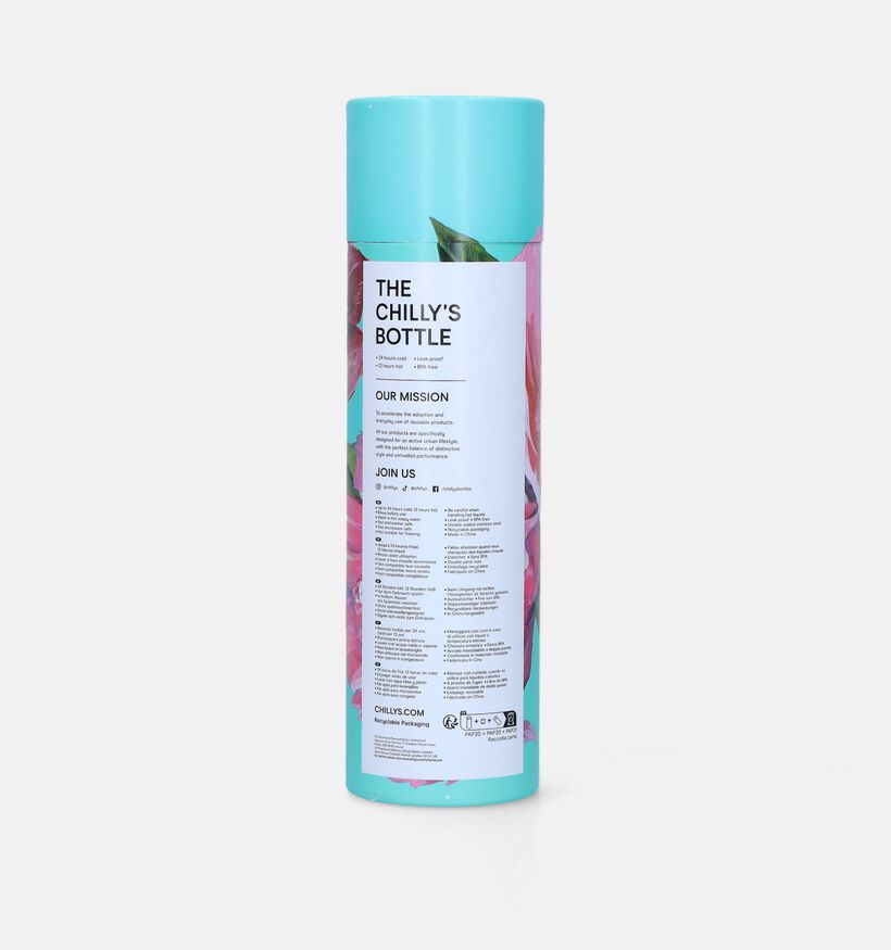 Chilly&rsquo;s x Floral Anemone Floral Gourde en Turquoise 500ml pour femmes, filles (348988)