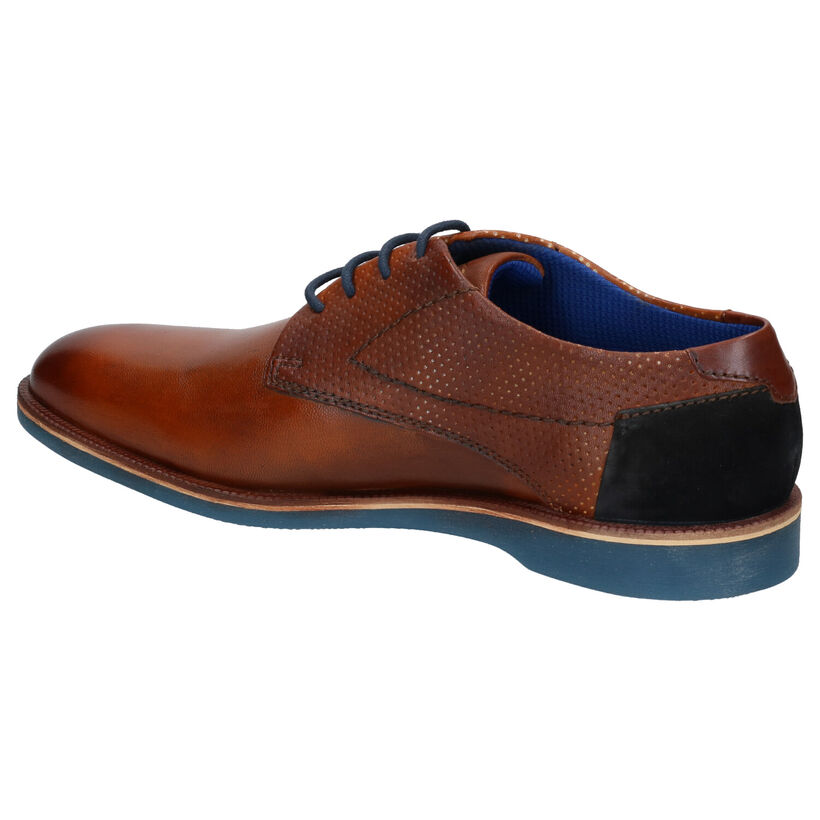 Bugatti Chaussures habillées en Cognac en cuir (271488)