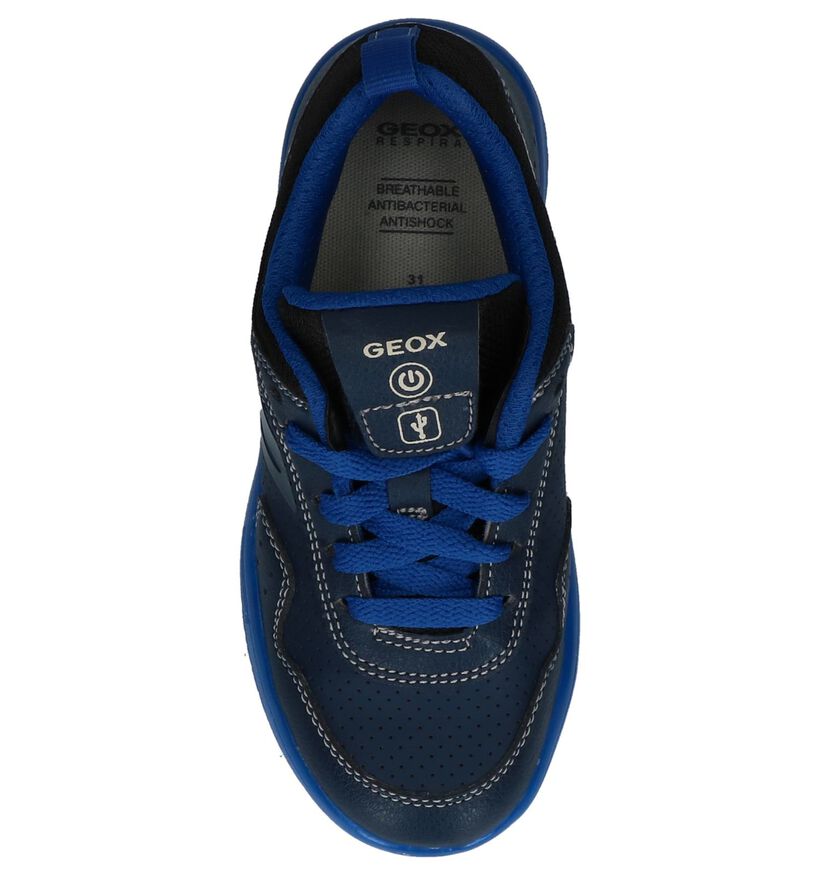 Geox Donkerblauwe Sneakers met Lichtjes, , pdp