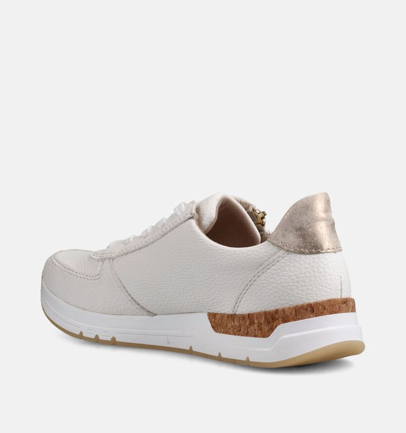 Rieker Witte Geklede Sneakers voor dames (367729) - geschikt voor steunzolen