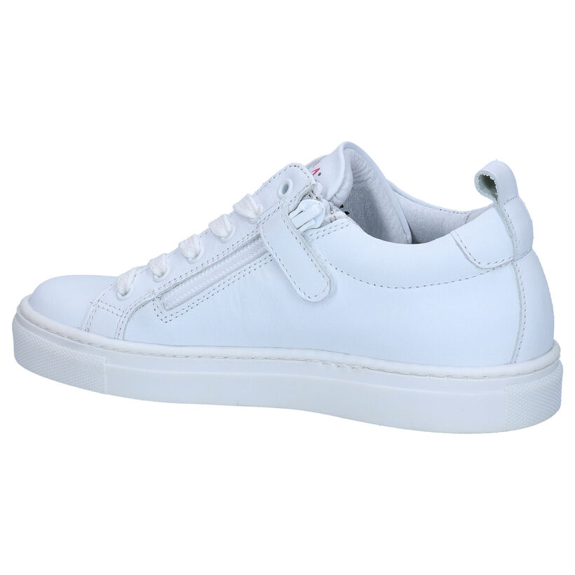 Milo & Mila Baskets basses en Blanc en cuir (270790)