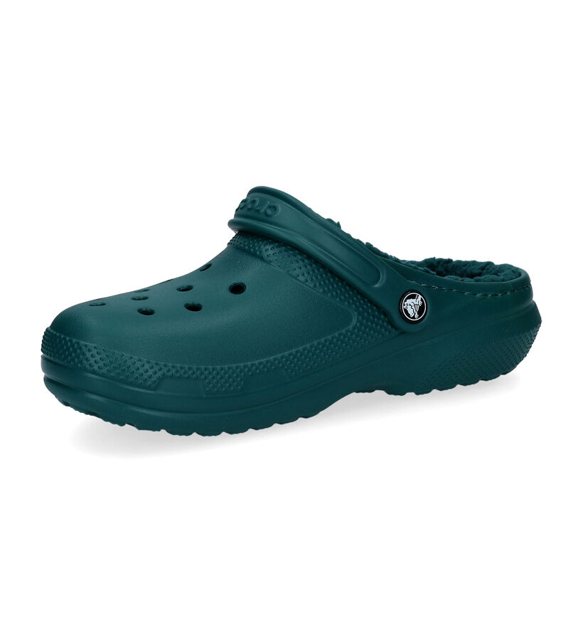 Crocs Classic Fuzz-lined Clog Nu-pieds en Noir pour femmes (298589)