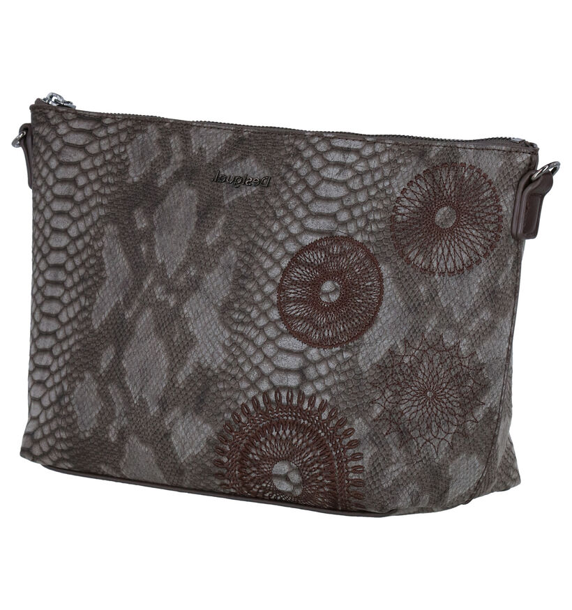 Desigual Taupe Crossbody Tas in kunstleer (279938)