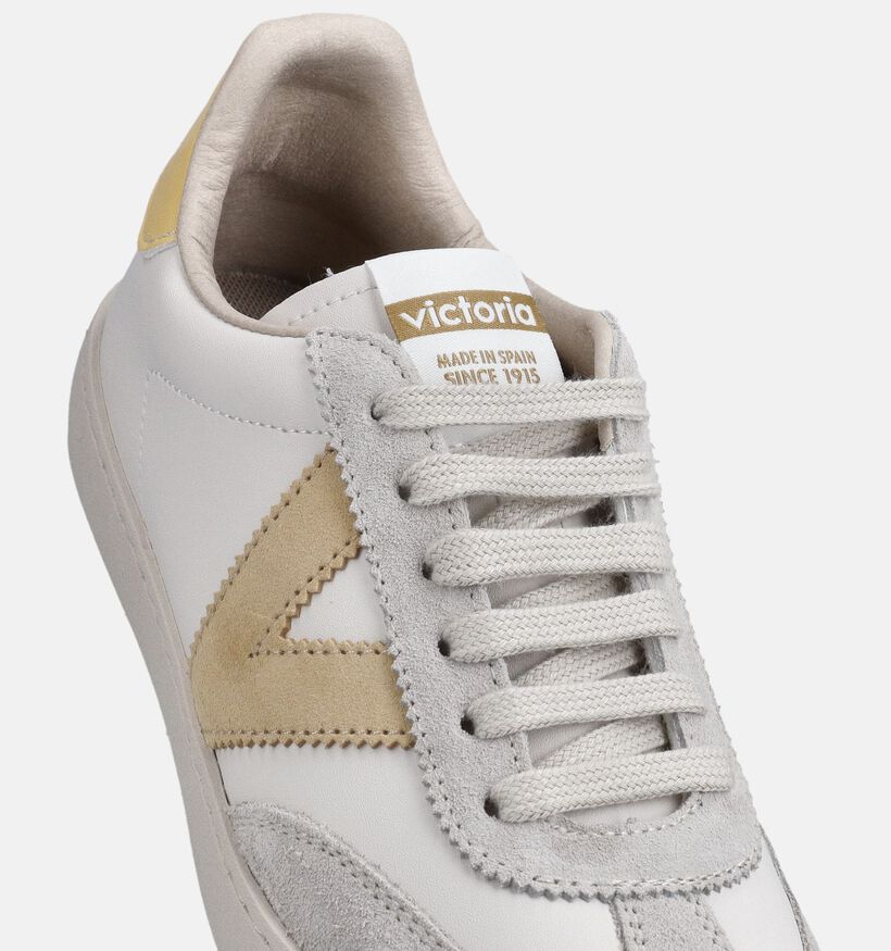 Victoria Witte/Gele Sneakers voor dames (369922)