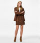 Pieces Rakel Brushed Bruine Korte Rok voor dames (365852)
