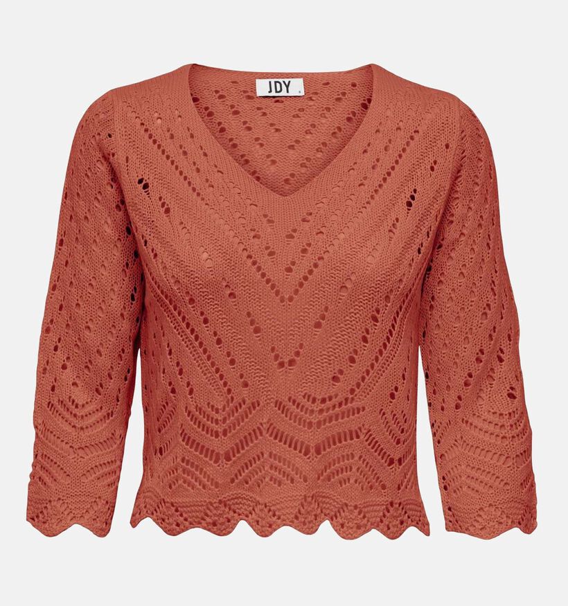 JDY New Sun Oranje Cropped Trui voor dames (341115)