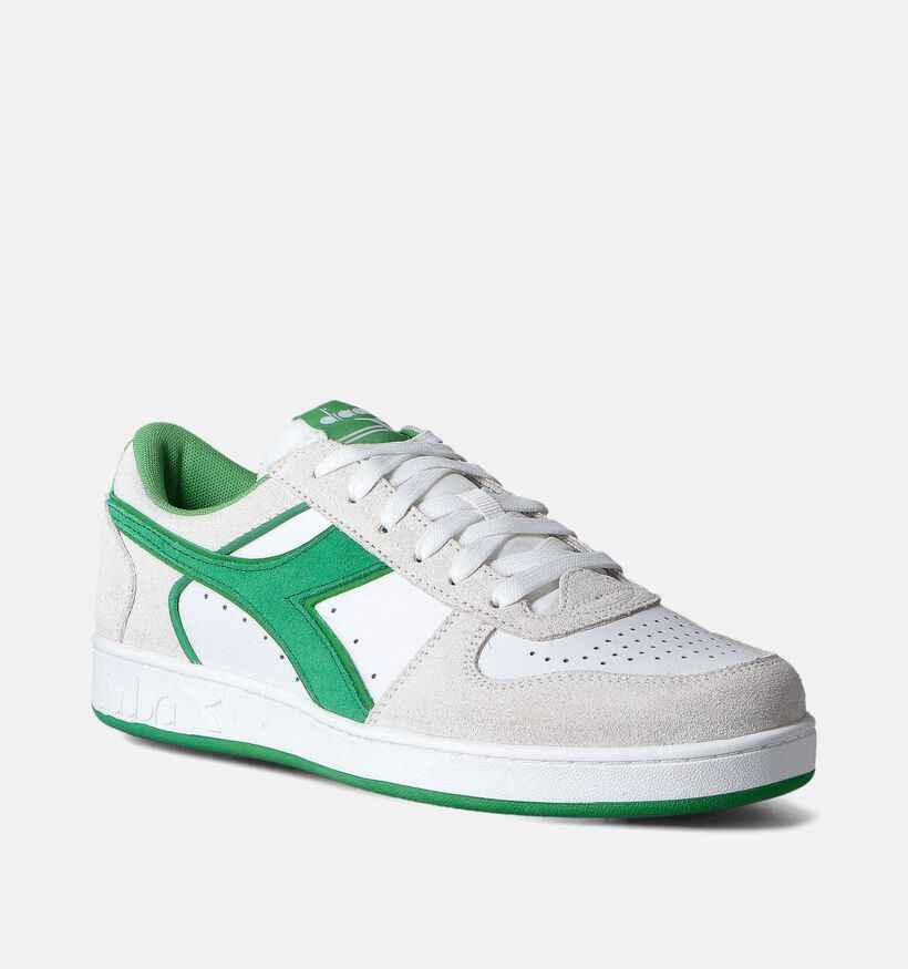 Diadora Game Low Suede Baskets en Blanc pour hommes (350813)